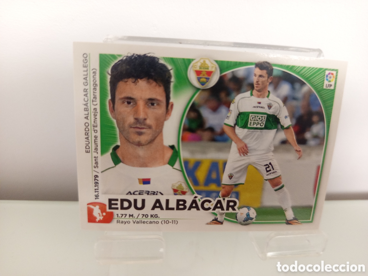 Cromos de F&uacute;tbol: ❇️ CROMO ⚽ EDU ALBACAR ELCHE 14 15 2014 2015 ESTE PANINI SIN PEGAR ❇️