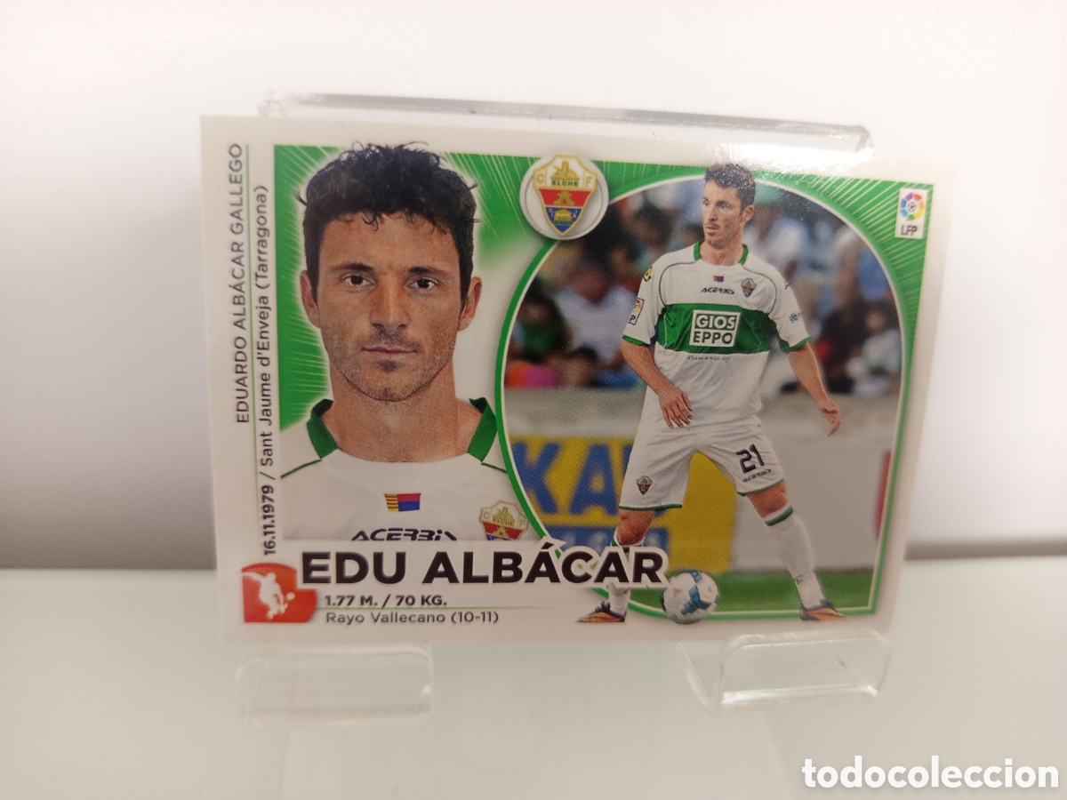 Cromos de F&uacute;tbol: ❇️ CROMO ⚽ EDU ALBACAR ELCHE 14 15 2014 2015 ESTE PANINI SIN PEGAR ❇️