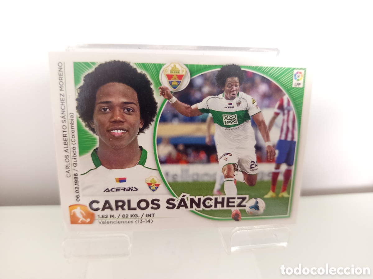 Cromos de F&uacute;tbol: ❇️ CROMO ⚽ CARLOS S&Aacute;NCHEZ ELCHE 14 15 2014 2015 ESTE PANINI SIN PEGAR ❇️