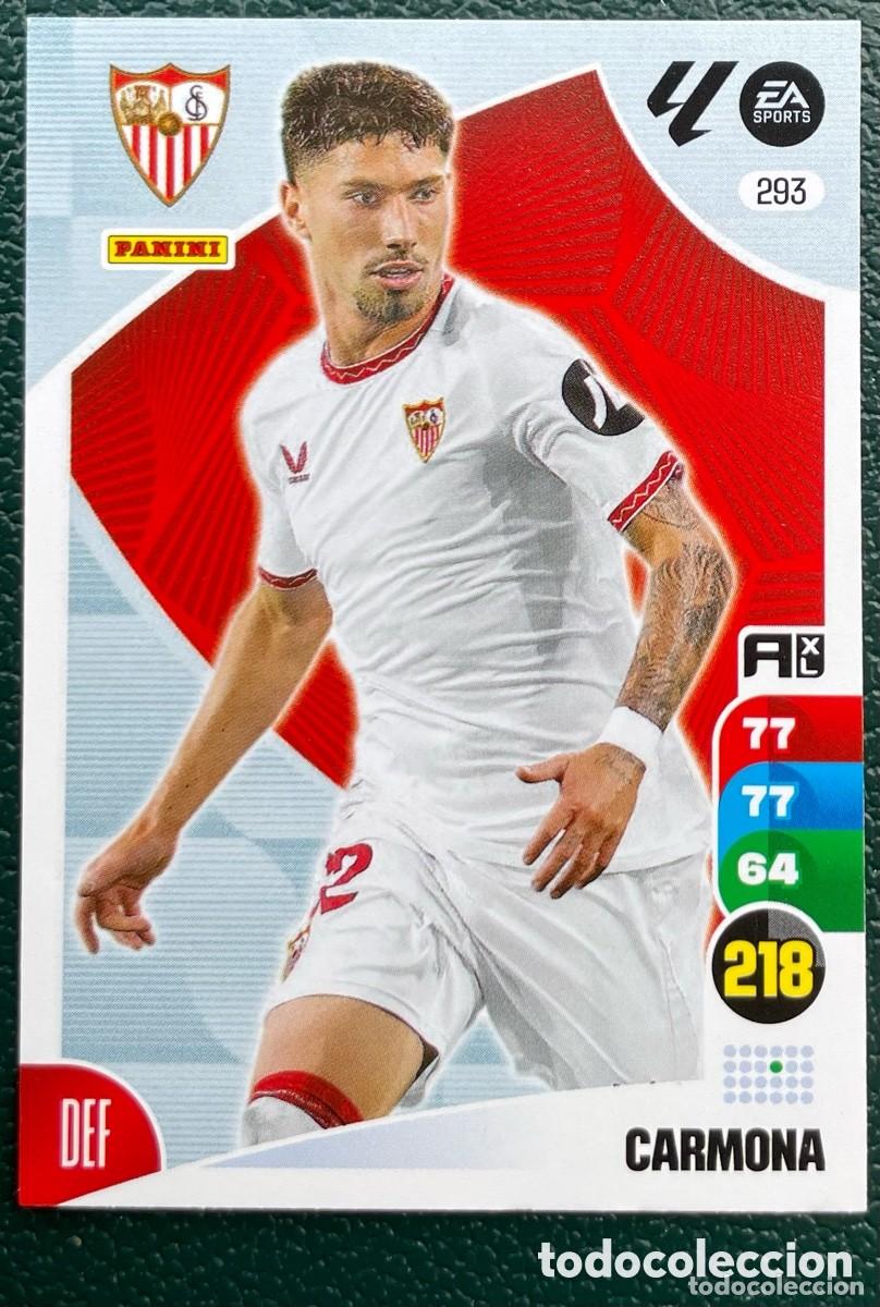Cromos de F&uacute;tbol: 293 CARMONA SEVILLA FC FICHAS ALBUM ADRENALYN XL 2024 2025 24 25