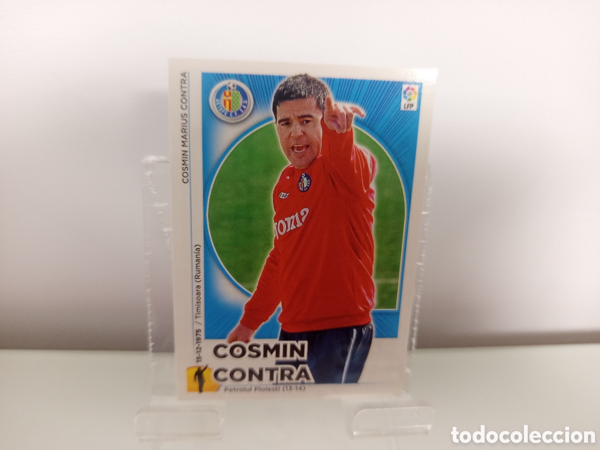 Cromos de F&uacute;tbol: ❇️ CROMO ⚽ COSMIN CONTRA ENTRENADOR GETAFE 14 15 2014 2015 ESTE PANINI SIN PEGAR ❇️