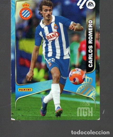 Cromos de F&uacute;tbol: CROMO DE EDITOR MGH PANINI DEL A&Ntilde;O 2025 / 26 REAL ESPA&Ntilde;OL CARLOS ROMERO N&ordm; 153