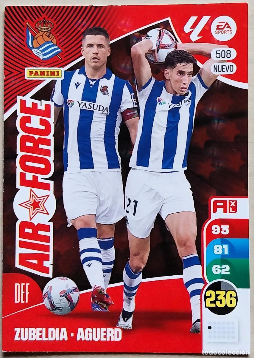 Cromos de Futebol: 508 ZUBELDIA - AGUERD REAL SOCIEDAD AIR FORCE FICHAS ALBUM ADRENALYN XL 2024 2025 24 25