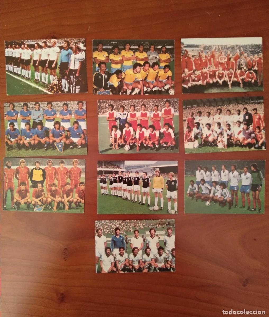 Cromos de F&uacute;tbol: LOT DE 10 CROMOS CATALUNYA PORTA DEL MUNDIAL 82. SELECCIONS DE DIFERENTS EQUIPS: IT&Agrave;LIA, FRAN&Ccedil;A...