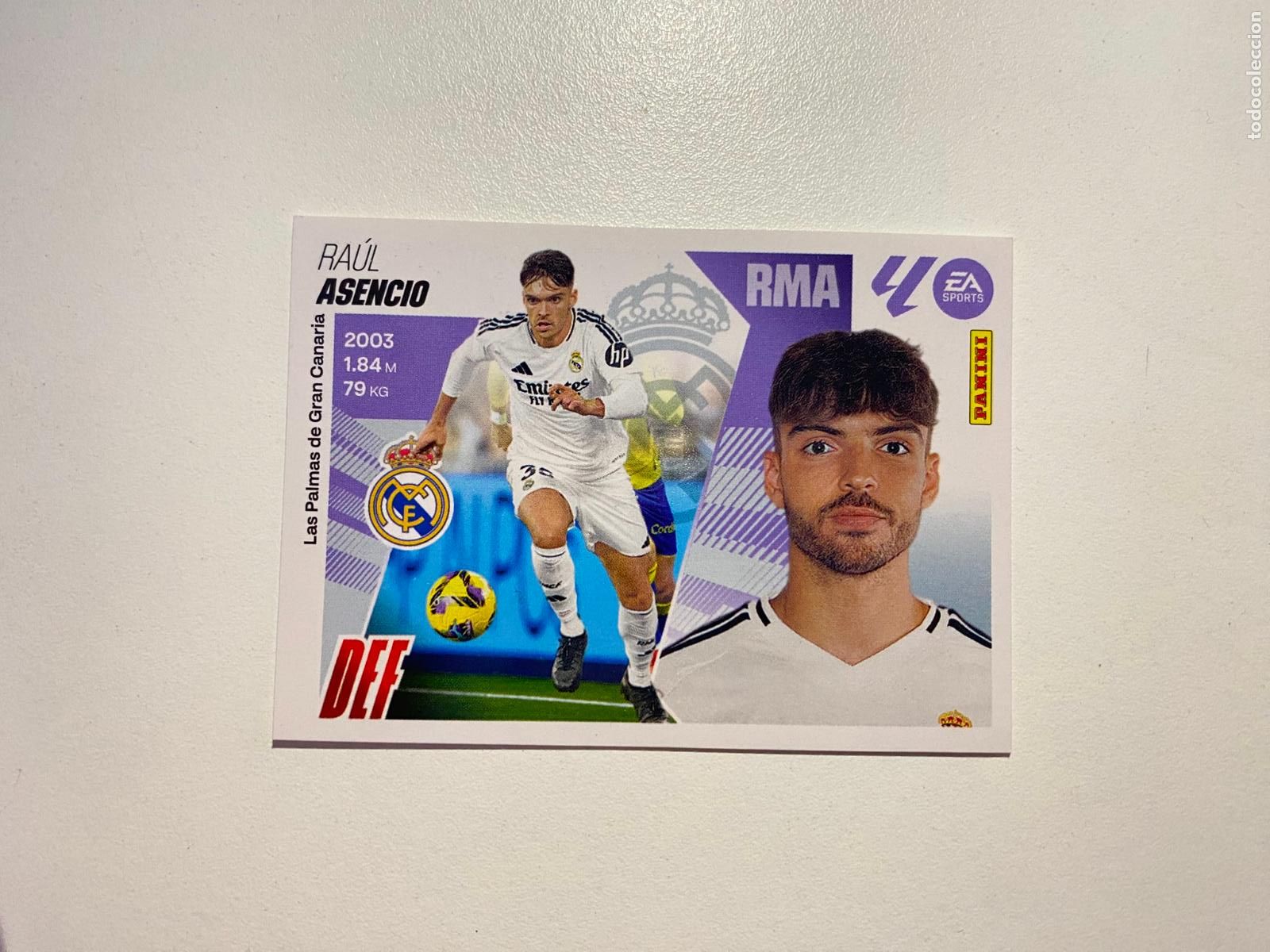 Cromos de F&uacute;tbol: LALIGA ESTE 2025 2026 EA SPORTS 25 26 ALBUM PANINI LIGA N 6 REAL MADRID ASENCIO