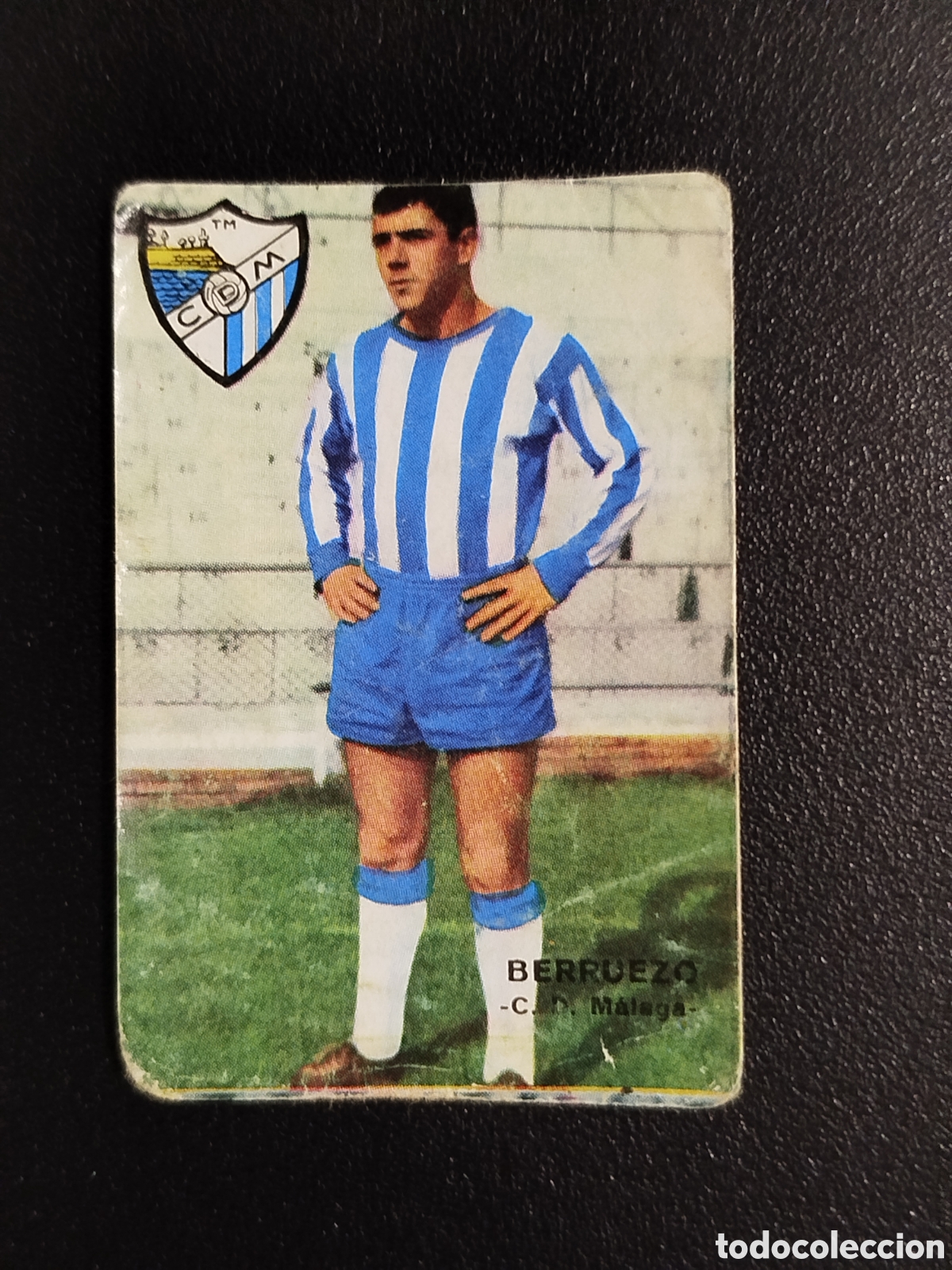 Cromos de F&uacute;tbol: CROMO FHER DISGRA 67 68 1967 1968 FUTBOL LIGA BERRUEZO MALAGA