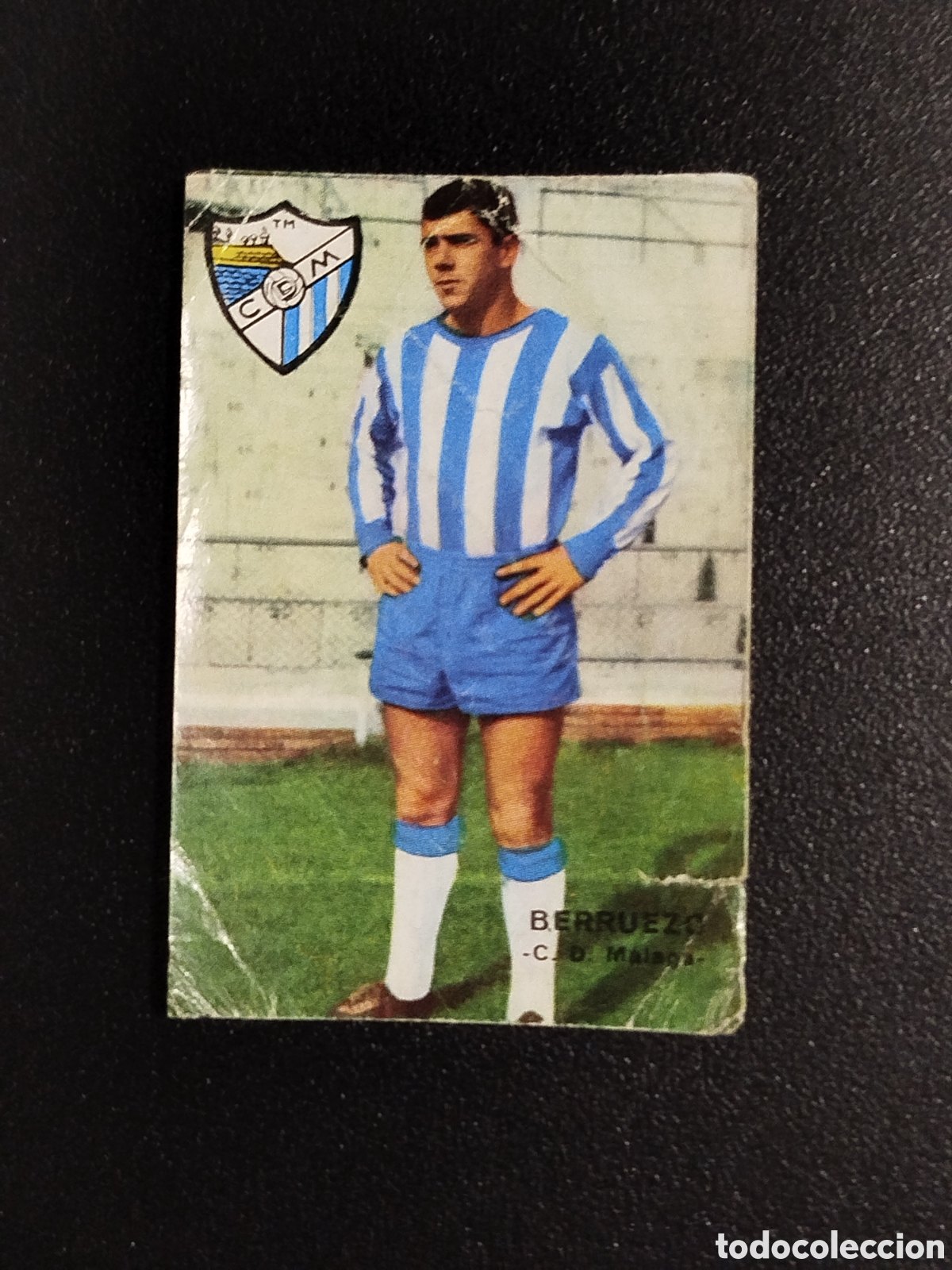 Cromos de F&uacute;tbol: CROMO FHER DISGRA 67 68 1967 1968 FUTBOL LIGA BERRUEZO MALAGA