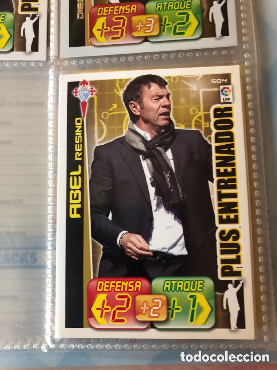 Cromos de F&uacute;tbol: Adrenalyn 2012 2013 plus entrenador Abel resino 504 celta