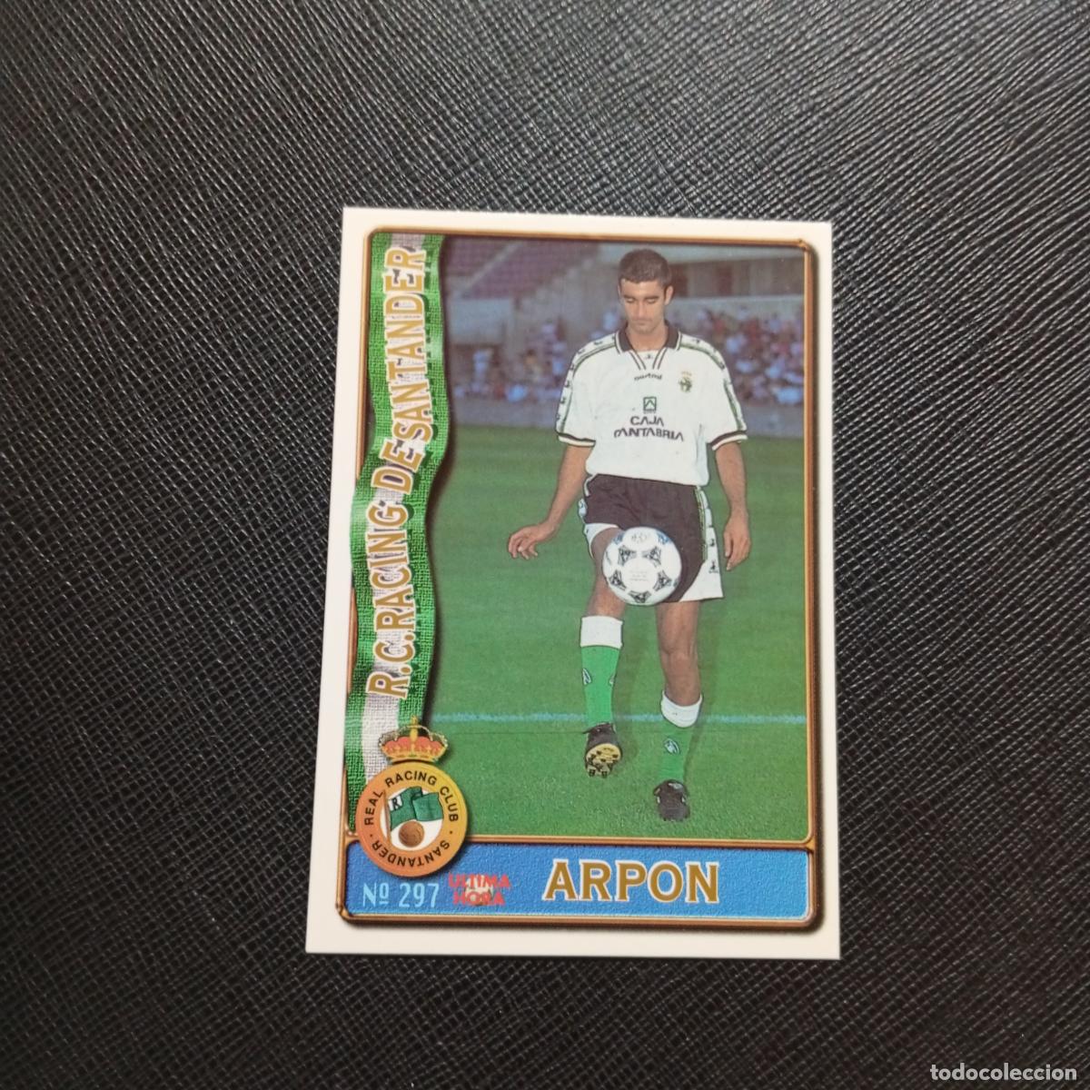 Cromos de F&uacute;tbol: 297 ARPON RACING SANTANDER MUNDICROMO 1996 1997 CROMO FUTBOL 96 97 - A206 PG45 ULTIMA HORA