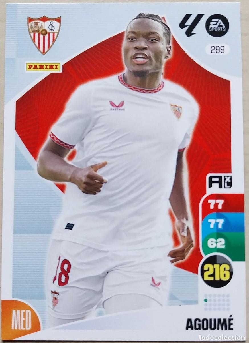 Cromos de F&uacute;tbol: 299 AGOUME SEVILLA FC FICHAS ALBUM ADRENALYN XL 2024 2025 24 25