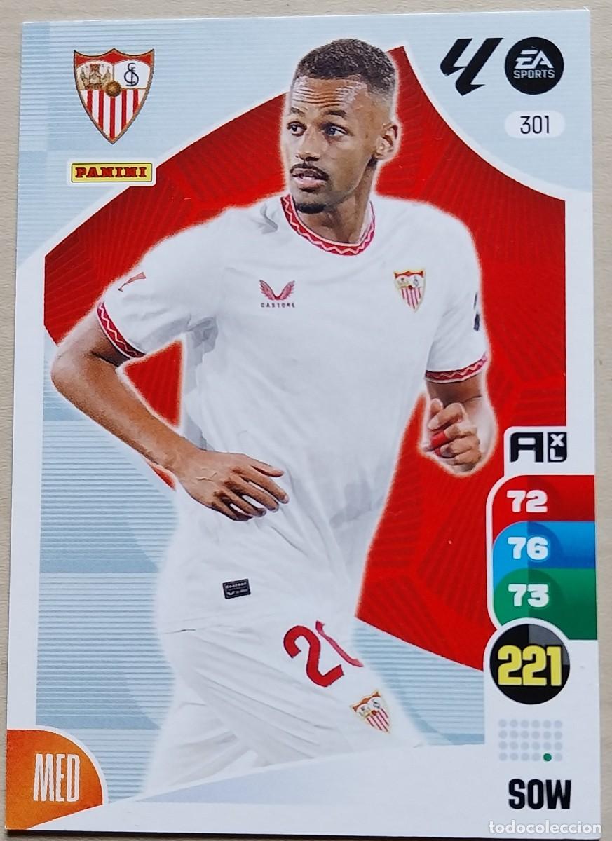 Cromos de F&uacute;tbol: 301 SOW SEVILLA FC FICHAS ALBUM ADRENALYN XL 2024 2025 24 25