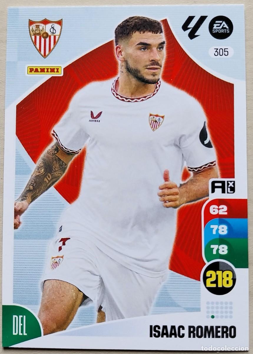 Cromos de F&uacute;tbol: 305 ISAAC ROMERO SEVILLA FC FICHAS ALBUM ADRENALYN XL 2024 2025 24 25