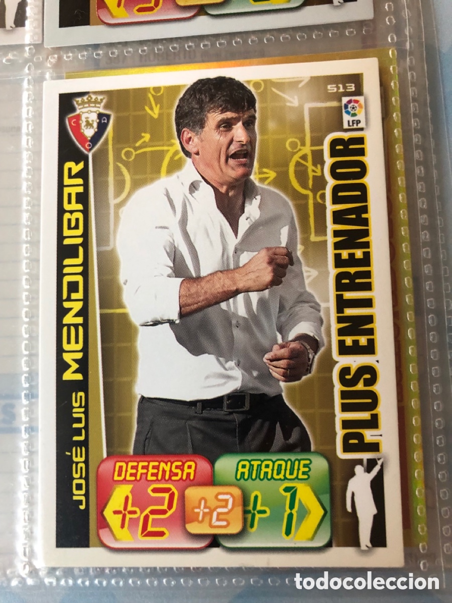 Cromos de F&uacute;tbol: Adrenalyn 2012 2013 plus entrenador Jose Luis mendilibar 513 Osasuna