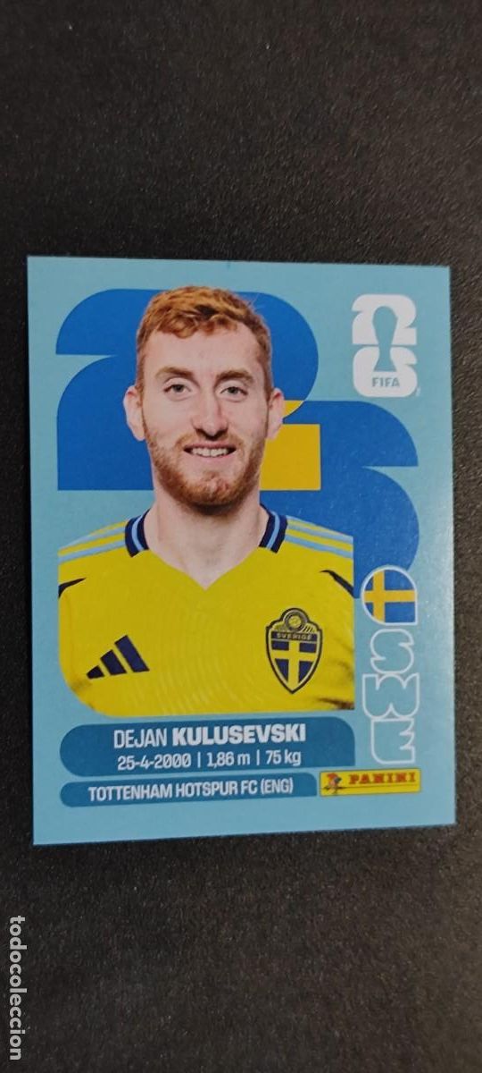 Cromos de F&uacute;tbol: FIFA WORLD CUP 2026 STICKER KULUSEVSKI SUECIA # SWE17 PANINI