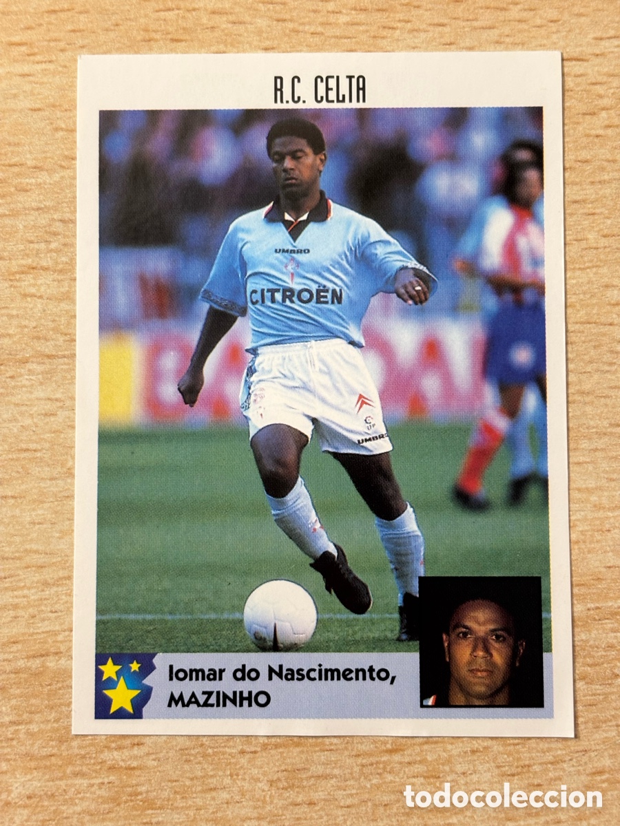 Cromos de F&uacute;tbol: # 268 Mazinho RC Celta de Vigo Mejores Equipos de Europa 97-98 Panini Brasil