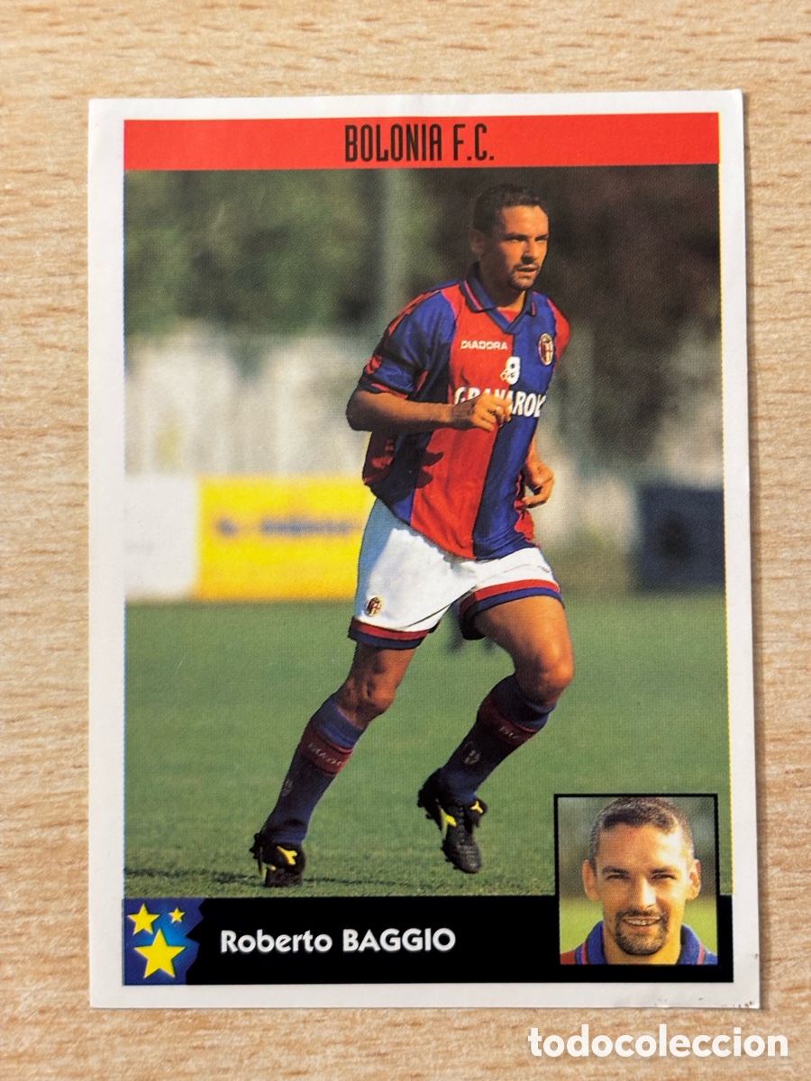 Cromos de F&uacute;tbol: # 267 Roberto Baggio Bolonia FC Mejores Equipos de Europa 97-98 Panini Italia