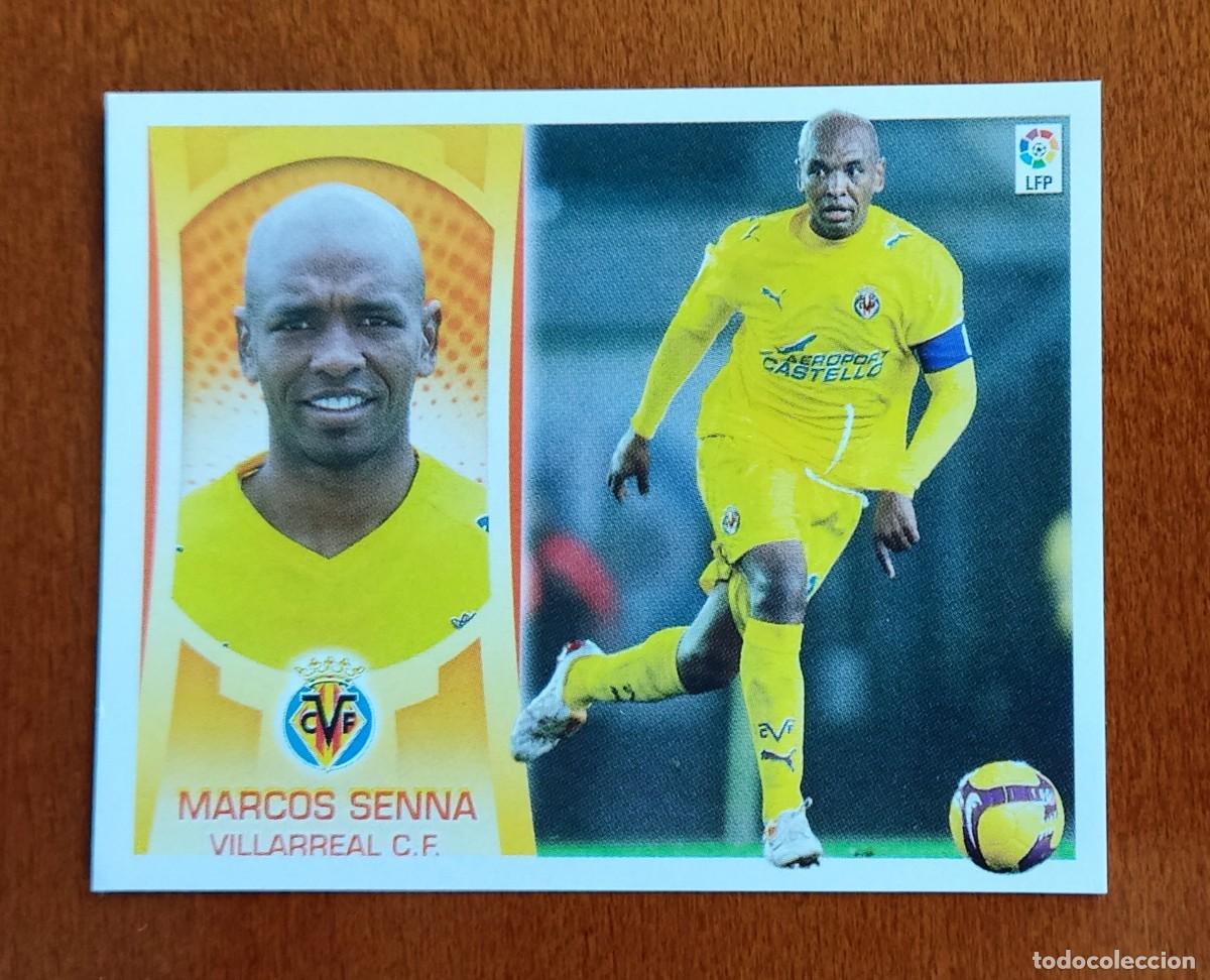 Fu&szlig;ball-Sticker: MUY DIFICIL CROMO 9 MARCOS SENNA VILLARREAL ERROR CORREGIDO ALBUM CROMOS LIGA ESTE 09 10 - 2009 2010