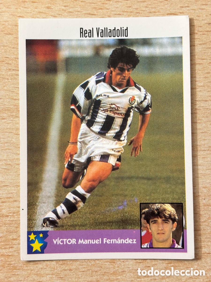 Cromos de F&uacute;tbol: # 264 V&iacute;ctor Real Valladolid Mejores Equipos de Europa 97-98 Panini Espa&ntilde;a