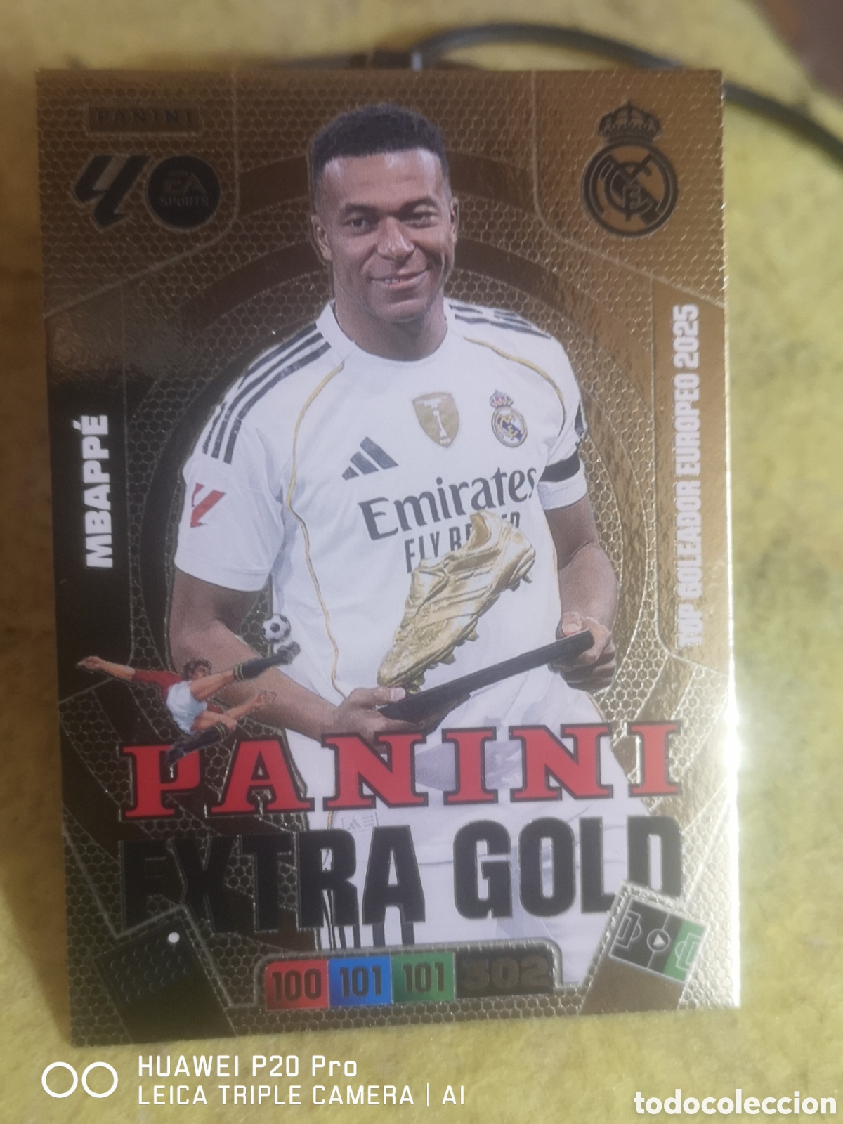 Cromos de F&uacute;tbol: EXTRA GOLD MBAPPE ADRENALYN 2025 2026 PANINI - REAL MADRID