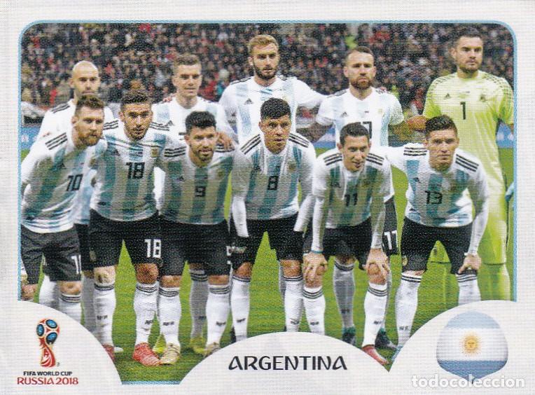 Cromos de F&uacute;tbol: FIFA WORLD CUP RUSSIA 2018 N&ordm; 273 - ALINEACI&Oacute;N DE ARGENTINA (RECORTADO) (A-14)