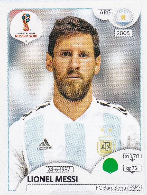 Cromos de F&uacute;tbol: FIFA WORLD CUP RUSSIA 2018 N&ordm; 288 - LIONEL MESSI DE ARGENTINA (RECORTADO) (A-14)