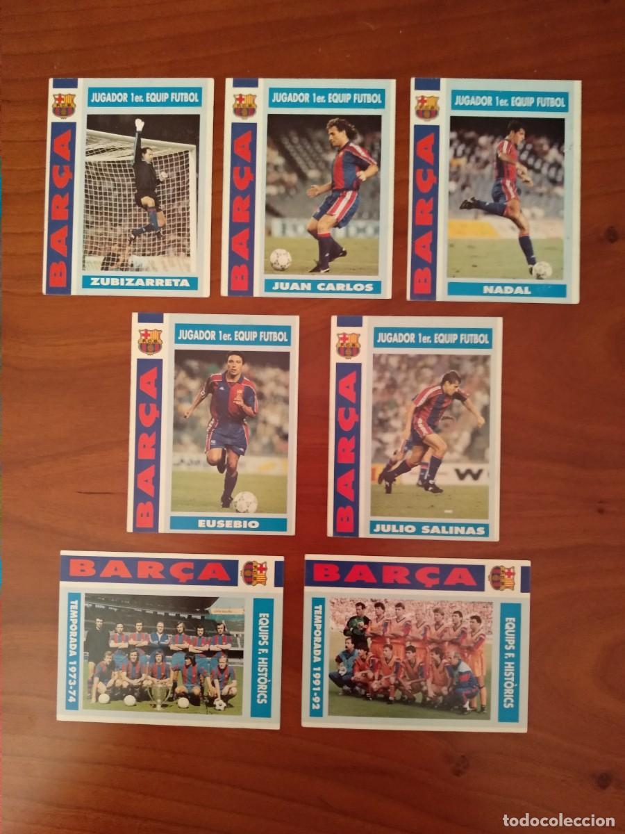Cromos de F&uacute;tbol: LOT DE 7 CROMOS DE FUTBOL BAR&Ccedil;A TEMPORADA 1972-73. JUGADORS 1R EQUIP, EQUIPS HIST&Ograve;RICS .