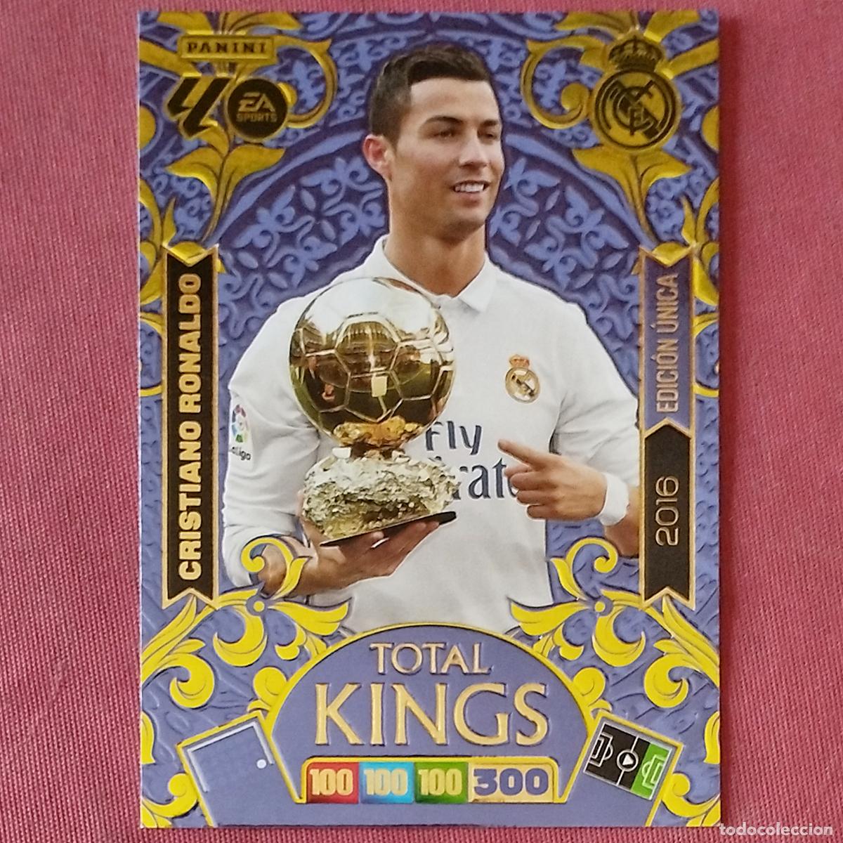 Figurine di Calcio: CRISTIANO RONALDO - REAL MADRID - EDICION UNICA - TOTAL KINGS - DREAM BOX ADRENALYN 2025 2026
