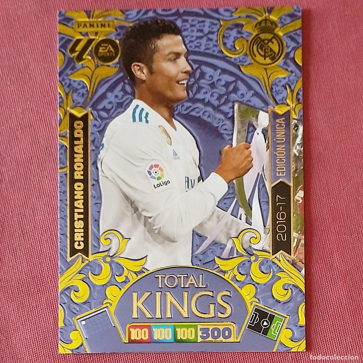 Figurine di Calcio: CRISTIANO RONALDO - REAL MADRID - EDICION UNICA - TOTAL KINGS - DREAM BOX ADRENALYN 2025 2026