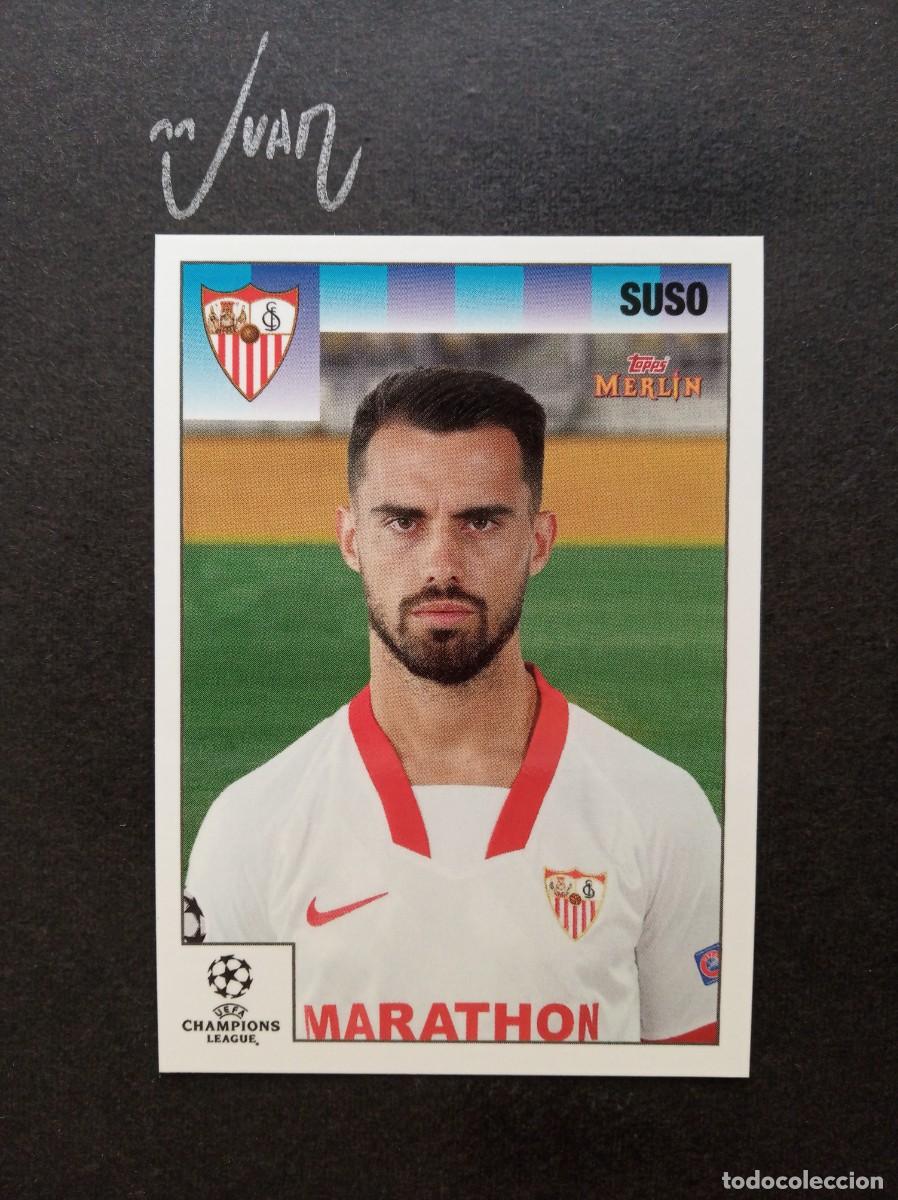 Football Stickers: N&ordm; 68 SUSO SEVILLA ESPA&Ntilde;A ALMERIA MILAN ⚽ TOPPS &reg; MERLIN HERITAGE 95 2020 2021 20 21 NUEVO