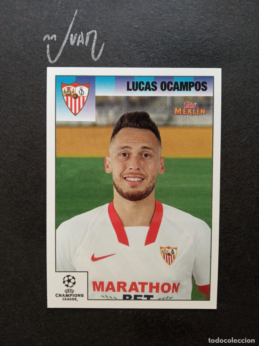 Football Stickers: N&ordm; 67 LUCAS OCAMPOS SEVILLA ARGENTINA ⚽ TOPPS &reg; MERLIN HERITAGE 95 2020 2021 20 21 NUEVO