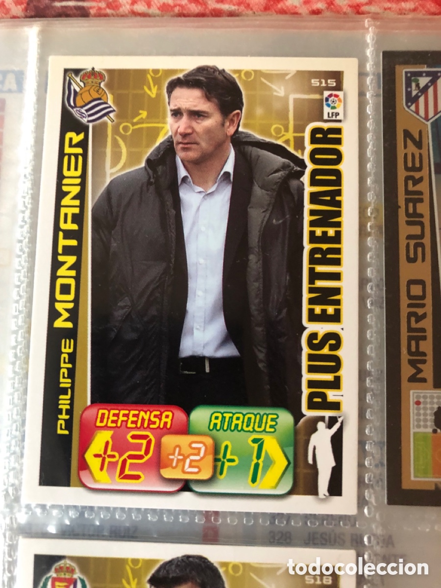 Figurine di Calcio: Adrenalyn 2012 2013 plus entrenador philippe montanier 515 real sociedad