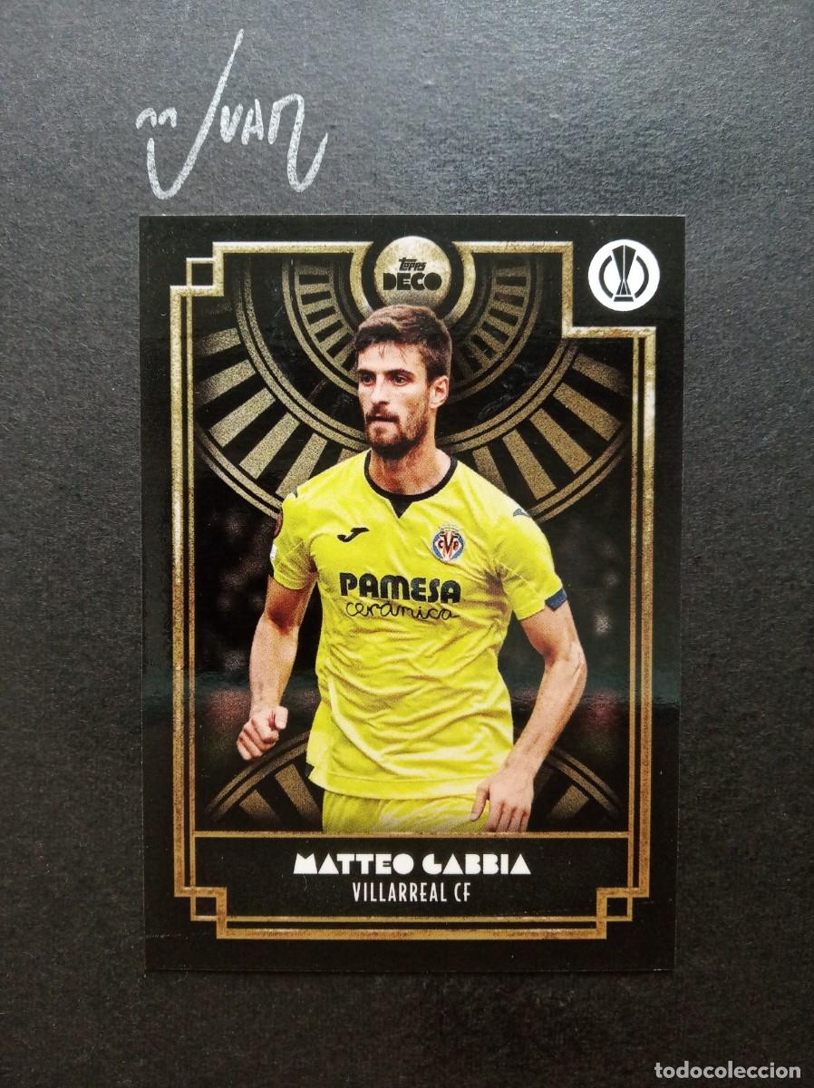 Football Stickers: MATTEO GABBIA VILLARREAL ⚽ TOPPS &reg; DECO CHAMPIONS LEAGUE 2023 2024 23 24 NUEVO