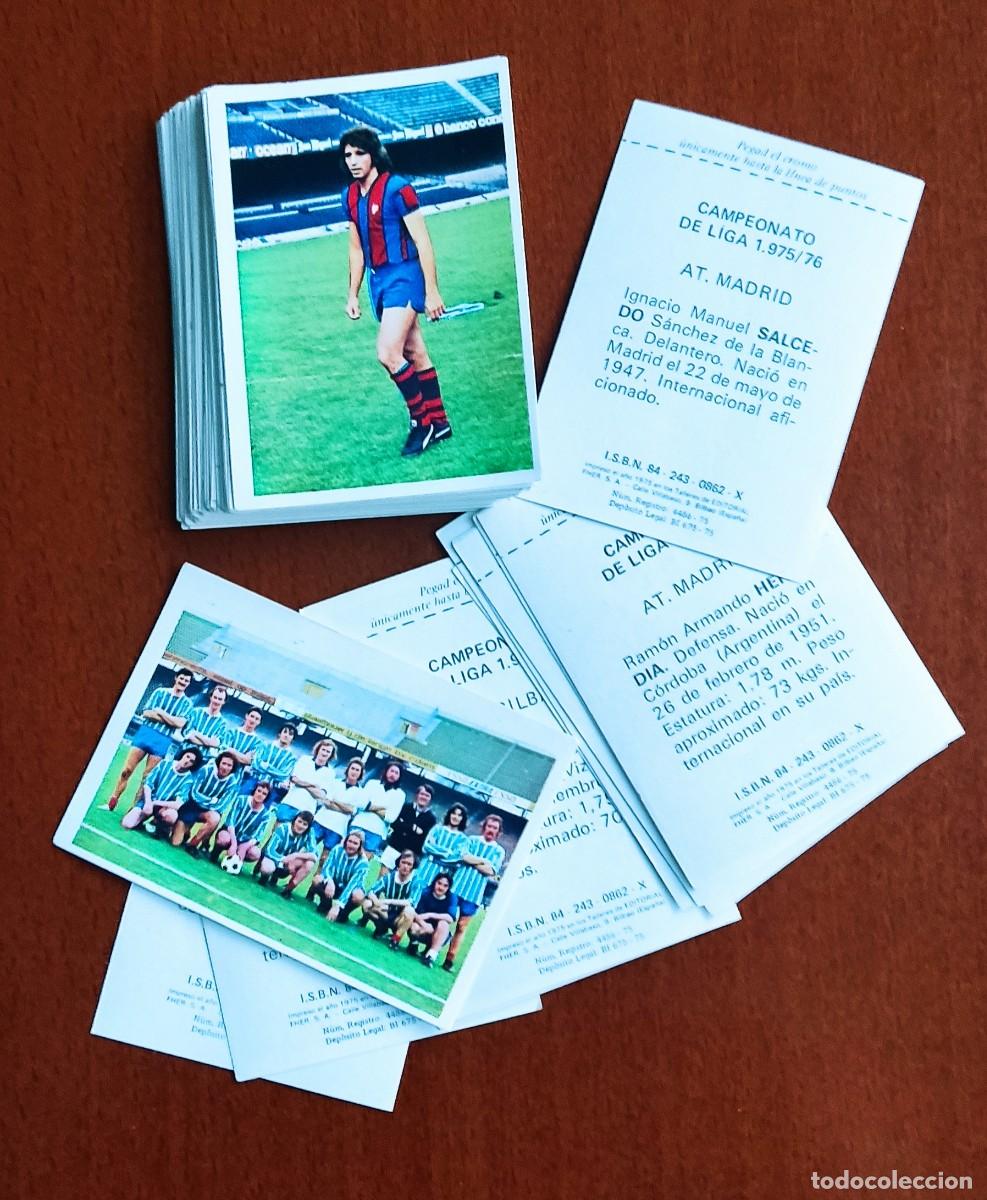 Football Stickers: LOTE DE 70 ANTIGUOS CROMOS CAMPEONATO DE LIGA 75 - 76 FHER - FUTBOL CROMO 1975 - 1976