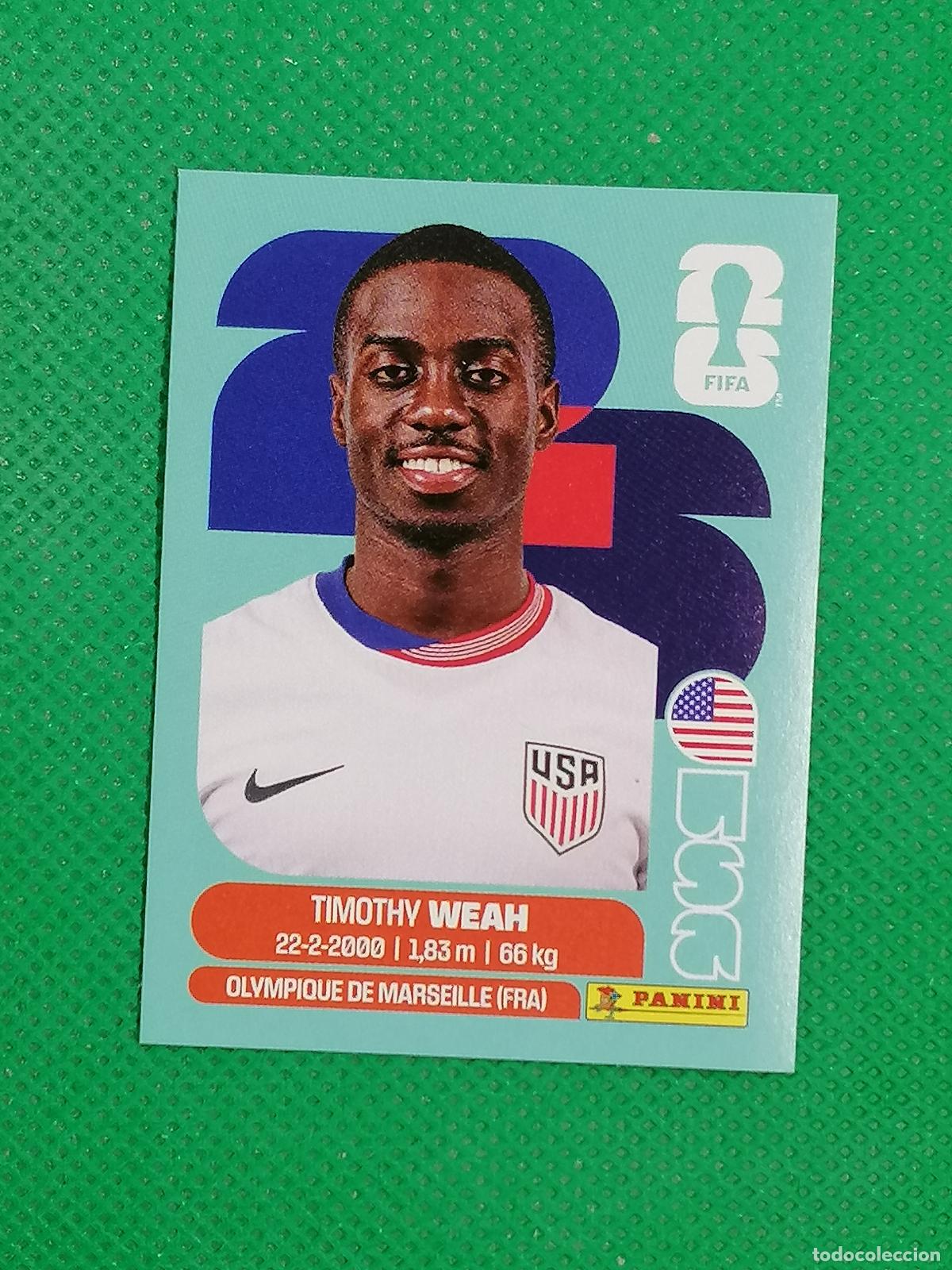 Cromos de F&uacute;tbol: USA 12 USA12 TIMOTHY WEAH USA ⚽ PANINI FIFA MUNDIAL WORLD CUP 26 2026 STICKER ⚽