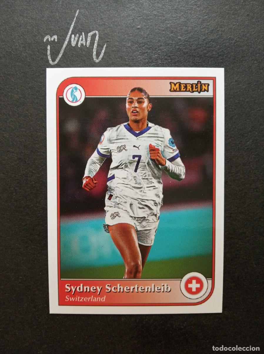 Football Stickers: EURO STARS SYDNEY SCHERTENLEIB SUIZA BARCELONA ⚽ TOPPS &reg; MERLIN UEFA WOMEN 2024 2025 24 25 NUEVO