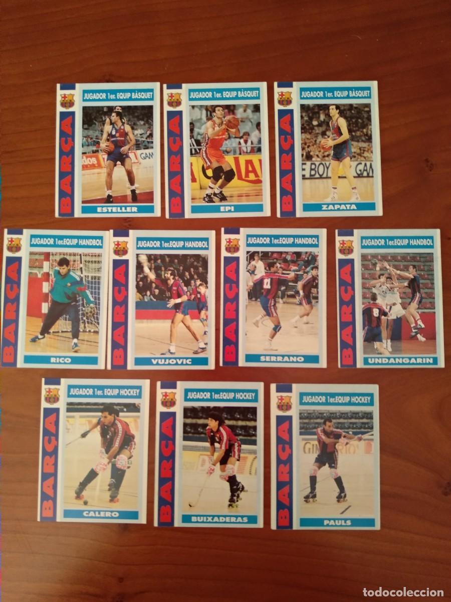 Cromos de F&uacute;tbol: LOT DE 10 CROMOS COL&middot;LECCI&Oacute; BAR&Ccedil;A TEMPORADA 1992-93. JUGADORS 1R EQUIP B&Agrave;SQUET, HANDBOL, HOCKEY.