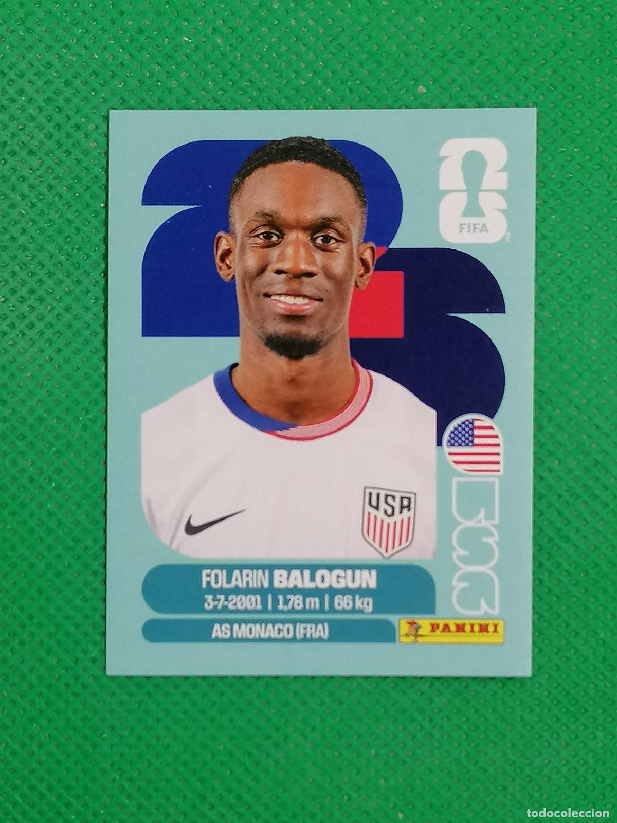 Cromos de F&uacute;tbol: USA 20 USA20 FOLARIN BALOGUN USA ⚽ PANINI FIFA MUNDIAL WORLD CUP 26 2026 STICKER ⚽