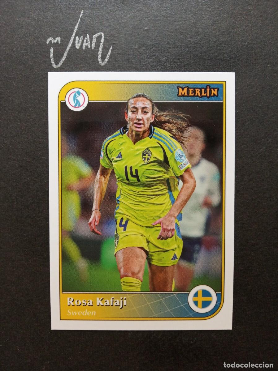Football Stickers: EURO STARS ROSA KAFAJI SUECIA ARSENAL ⚽ TOPPS &reg; MERLIN UEFA WOMEN 2024 2025 24 25 NUEVO