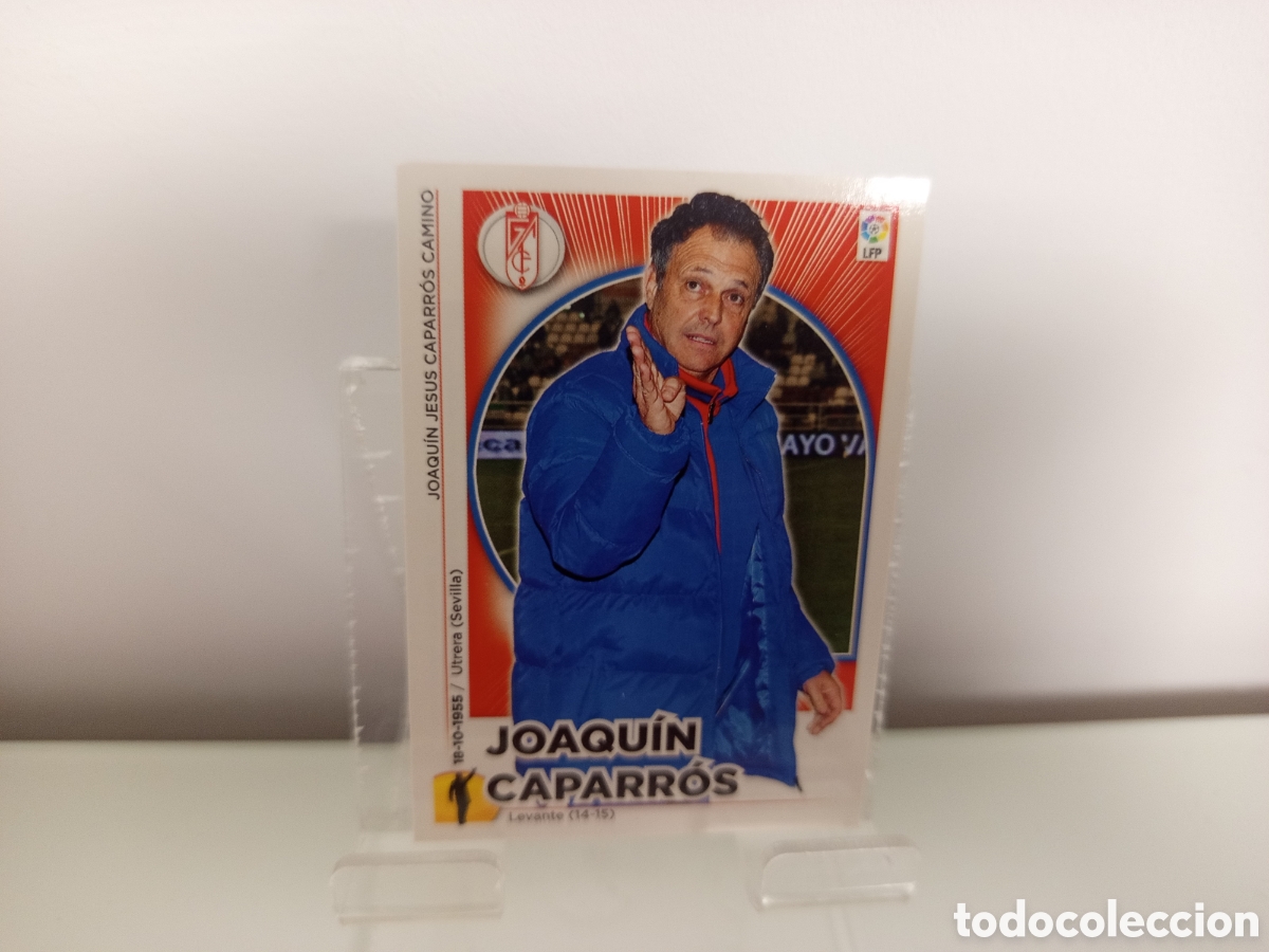 Fu&szlig;ball-Sticker: ❇️ CROMO ⚽ JOAQU&Iacute;N CAPARR&Oacute;S ENTRENADOR GRANADA 14 15 2014 2015 ESTE PANINI SIN PEGAR ❇️