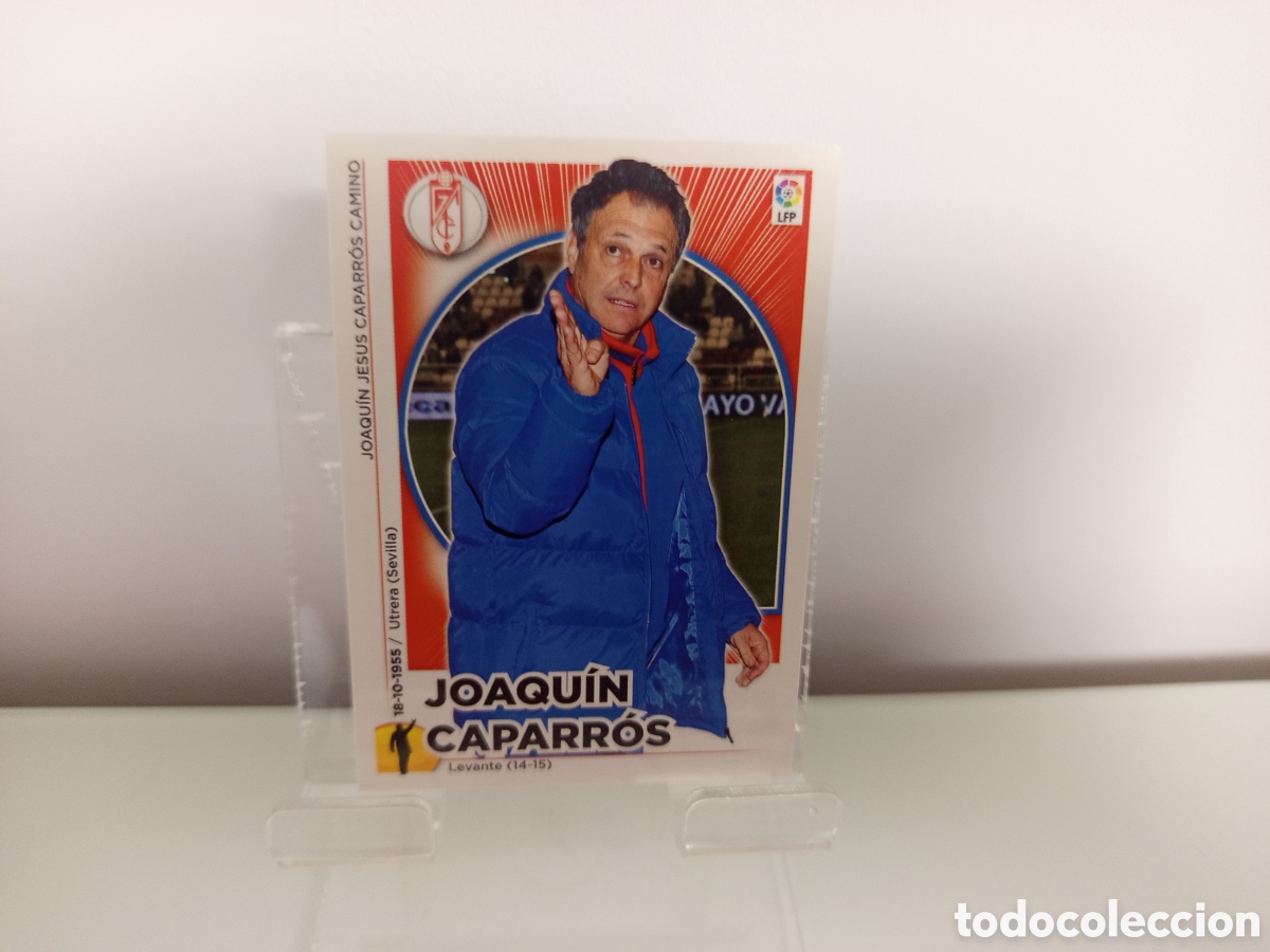 Fu&szlig;ball-Sticker: ❇️ CROMO ⚽ JOAQU&Iacute;N CAPARR&Oacute;S ENTRENADOR GRANADA 14 15 2014 2015 ESTE PANINI SIN PEGAR ❇️