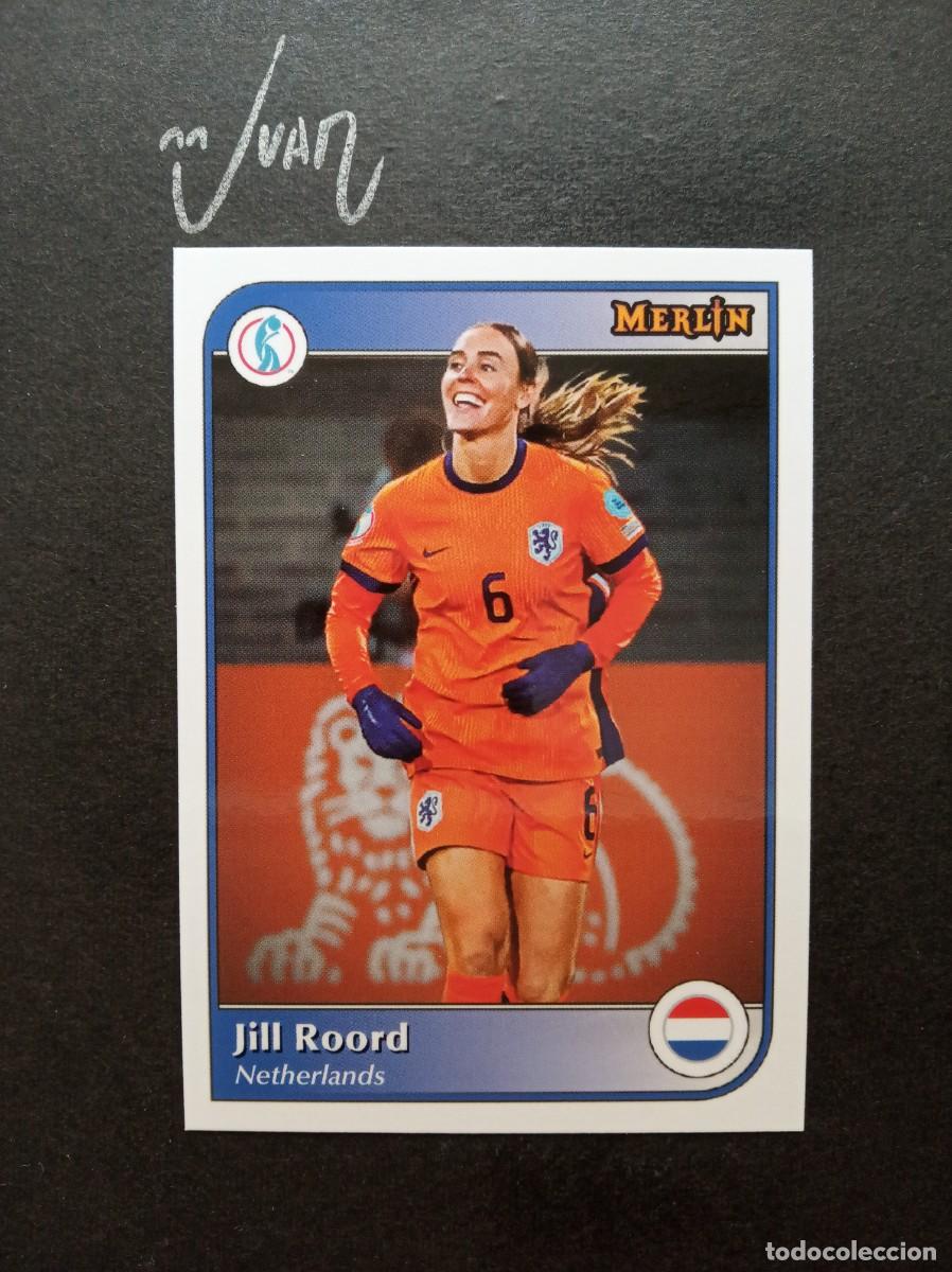 Football Stickers: EURO STARS JILL ROORD NETHERLANDS ARSENAL ⚽ TOPPS &reg; MERLIN UEFA WOMEN 2024 2025 24 25 NUEVO