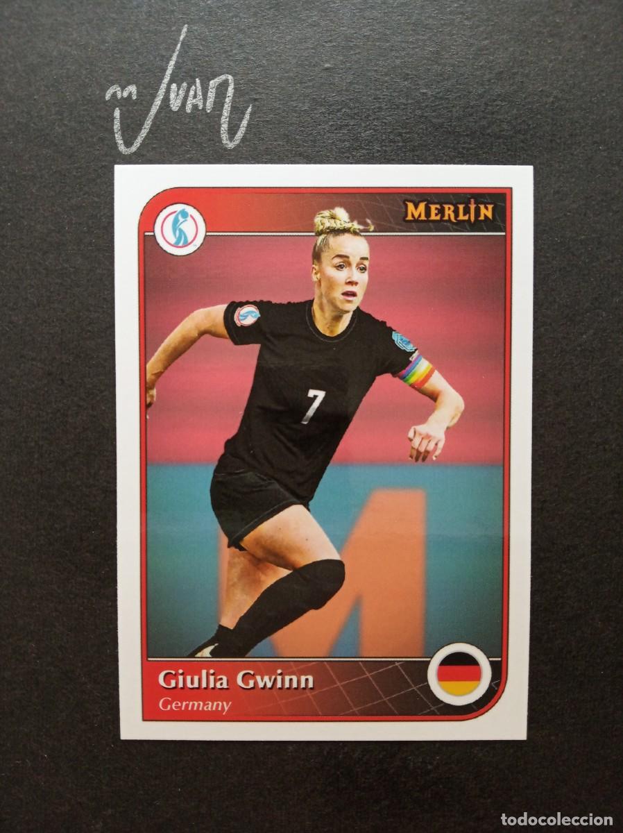 Football Stickers: EURO STARS GIULIA GWINN ALEMANIA BAYER MUNICH ⚽ TOPPS &reg; MERLIN UEFA WOMEN 2024 2025 24 25 NUEVO