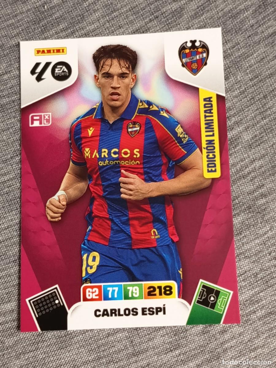 Fu&szlig;ball-Sticker: Adrenalyn XL 2025 2026 25 26 Card CARLOS ESPI EDICI&Oacute;N LIMITADA LEVANTE nuevo