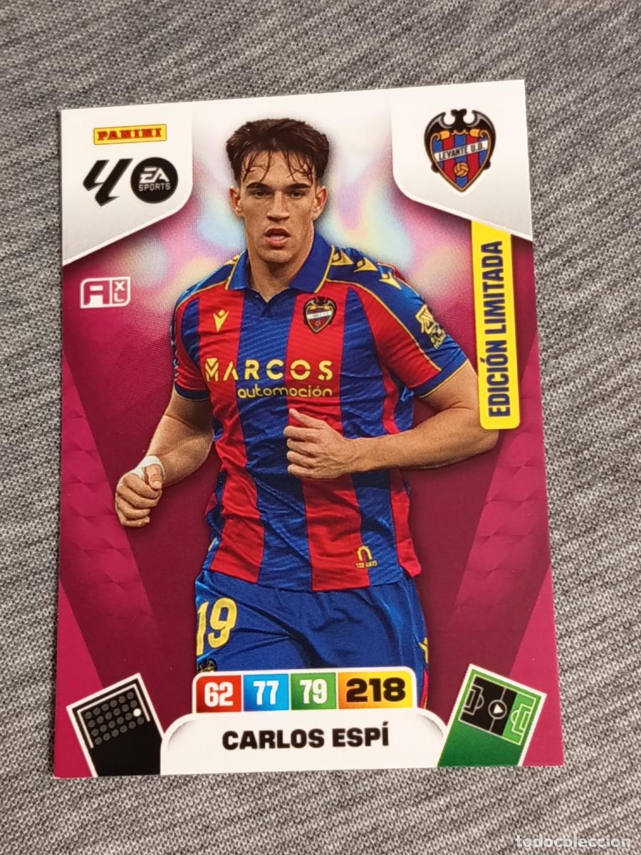 Fu&szlig;ball-Sticker: Adrenalyn XL 2025 2026 25 26 Card CARLOS ESPI EDICI&Oacute;N LIMITADA LEVANTE nuevo