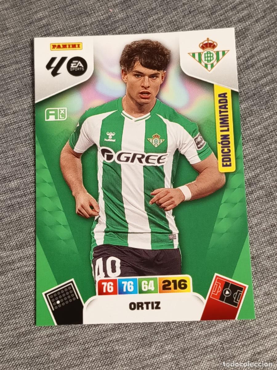 Fu&szlig;ball-Sticker: Adrenalyn XL 2025 2026 25 26 Card ORTIZ EDICI&Oacute;N LIMITADA BETIS nuevo