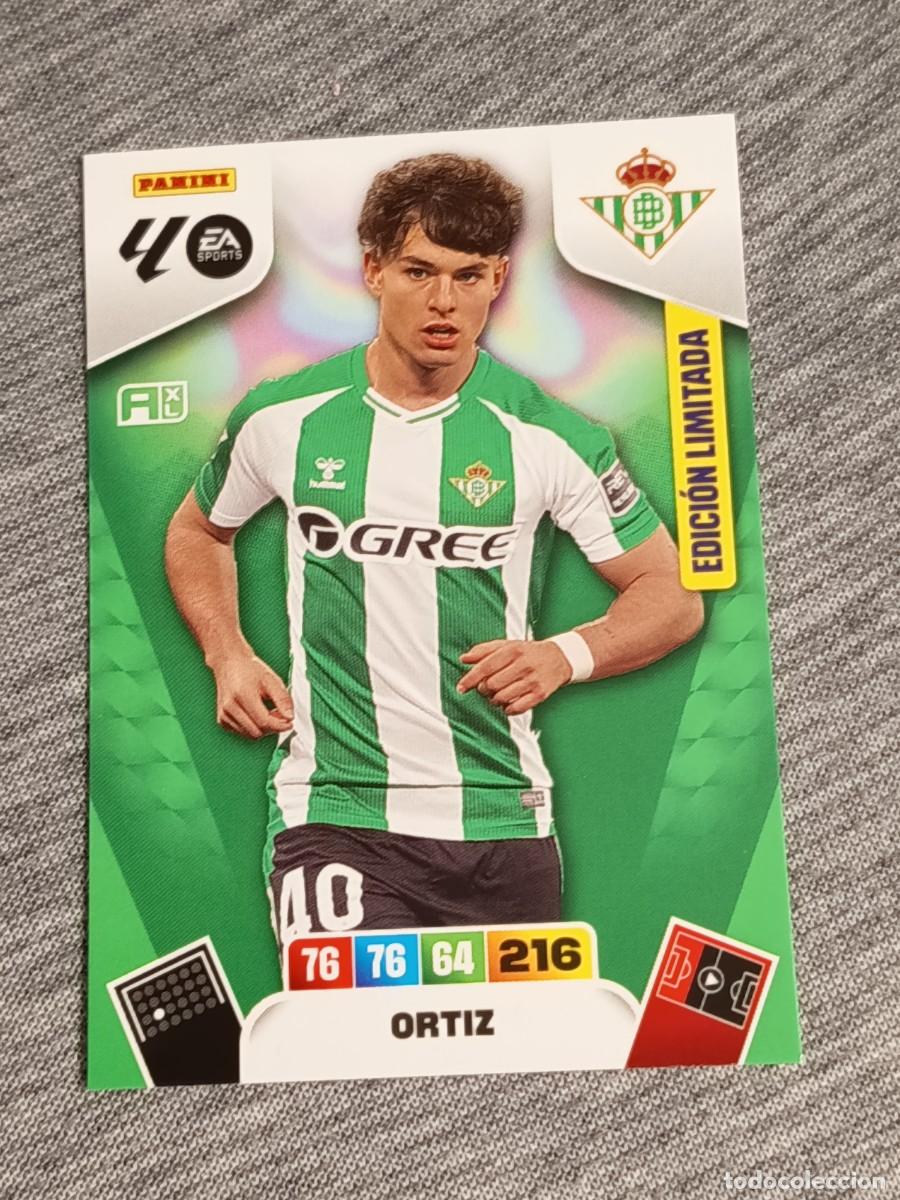 Fu&szlig;ball-Sticker: Adrenalyn XL 2025 2026 25 26 Card ORTIZ EDICI&Oacute;N LIMITADA BETIS nuevo