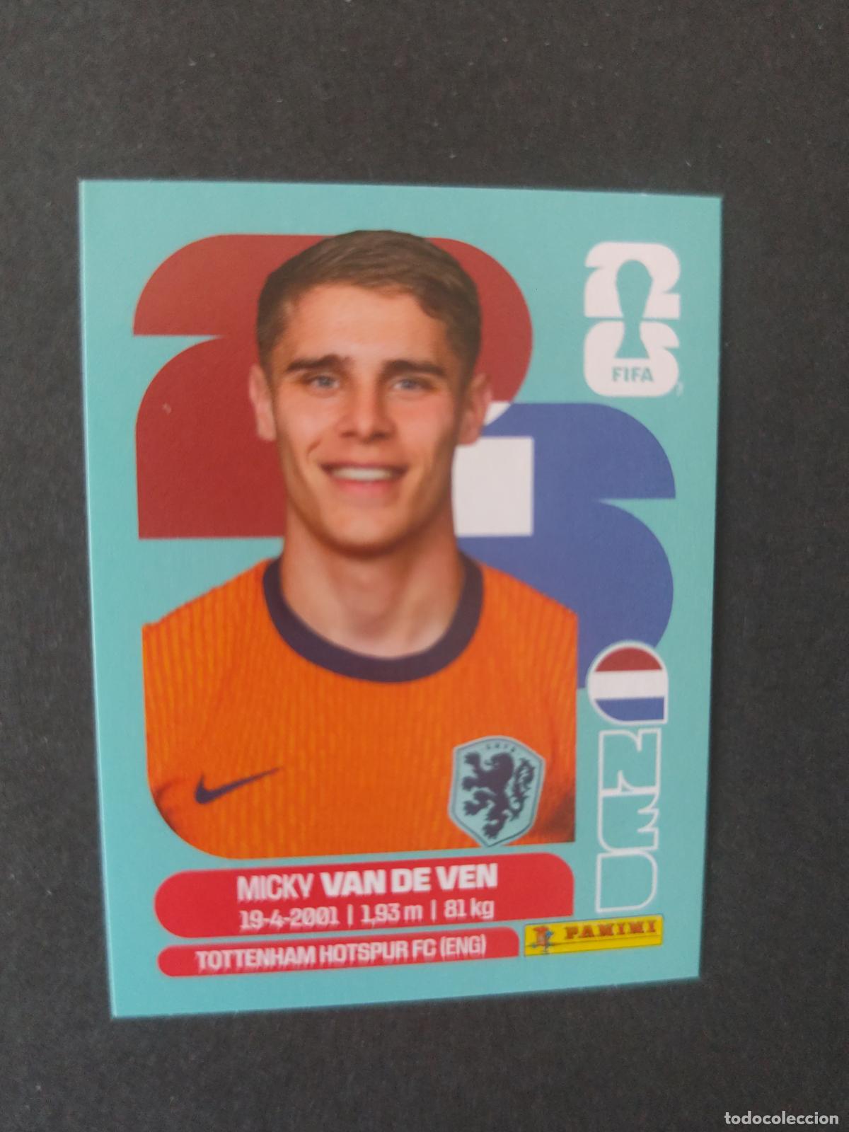Figurine di Calcio: NED4 MICKY VAN DE VEN 4 PA&Iacute;SES BAJOS HOLANDA MUNDIAL FIFA WORLD CUP 2026 STICKER PANINI SIN PEGAR