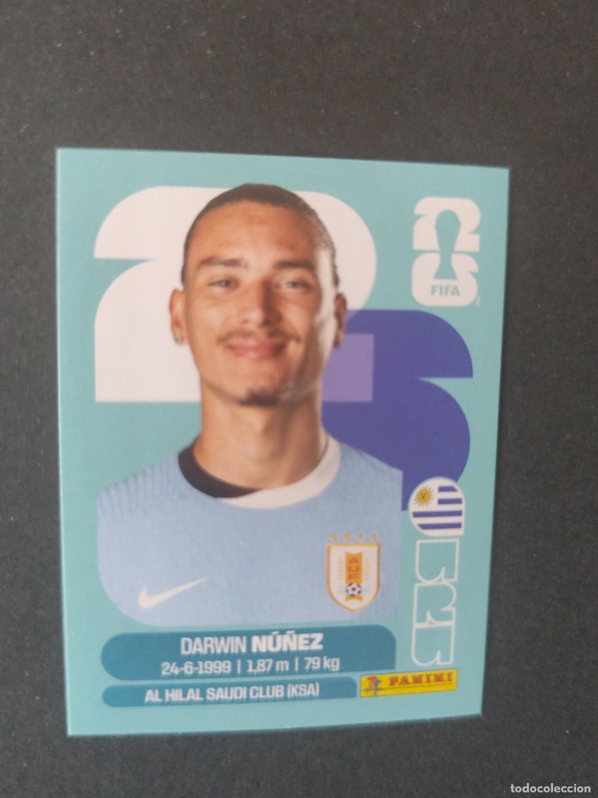 Cromos de F&uacute;tbol: URU17 DARWIN N&Uacute;&Ntilde;EZ 17 URUGUAY MUNDIAL FIFA WORLD CUP 2026 STICKER PANINI SIN PEGAR