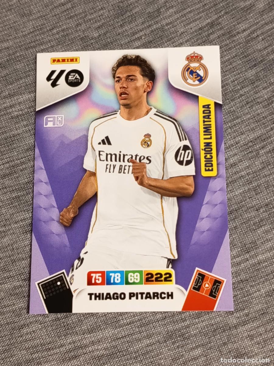Cromos de F&uacute;tbol: Adrenalyn XL 2025 2026 25 26 Card THIAGO PITARCH EDICI&Oacute;N LIMITADA REAL MADRID nuevo