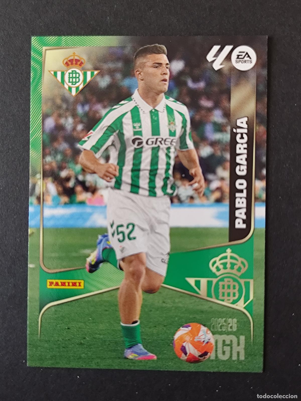 Cromos de F&uacute;tbol: 104 PABLO GARC&Iacute;A BETIS MEGACRACKS 2025 2026 25 26